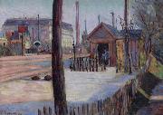 Paul Signac Railway junction near Bois Colombes France oil painting artist